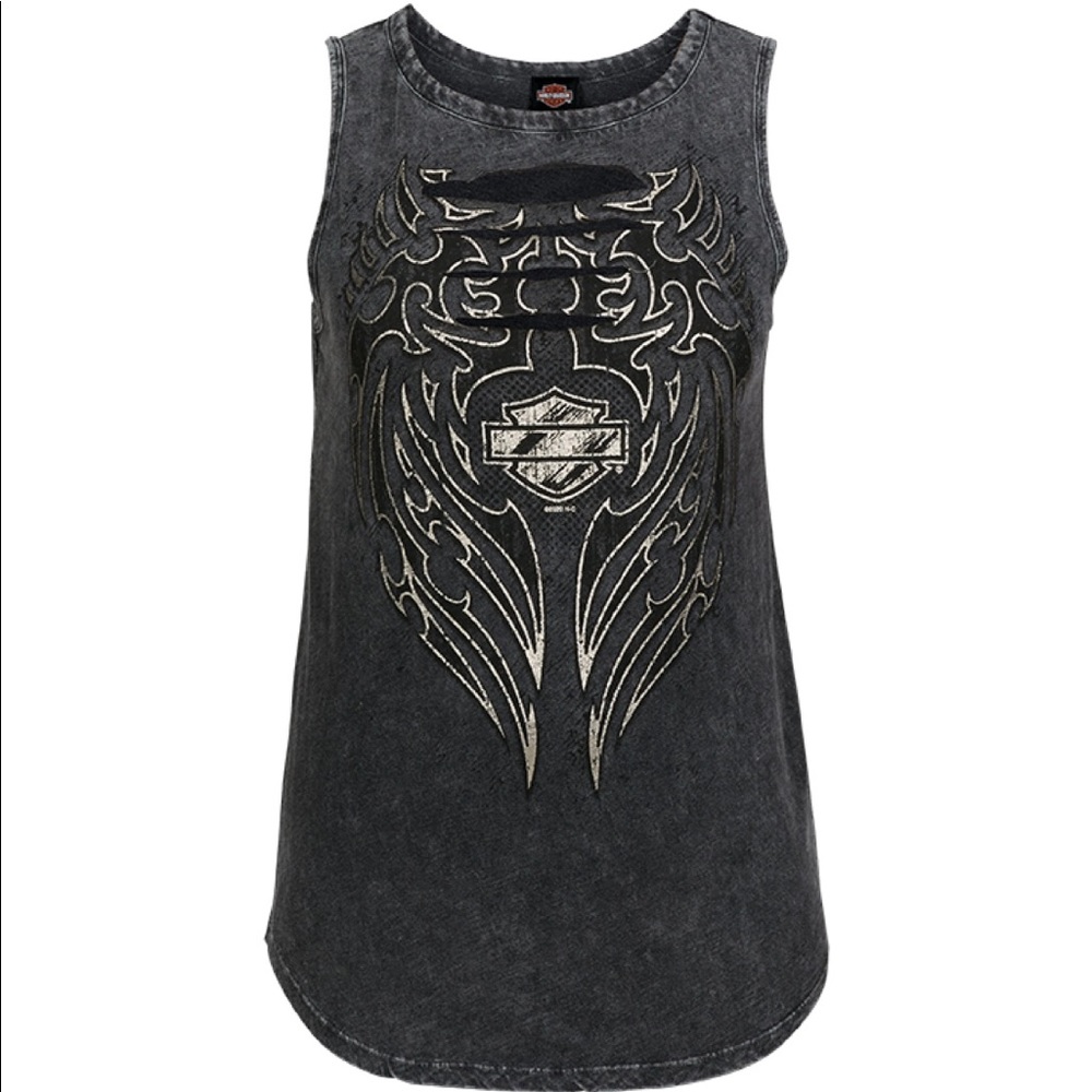 Harley-Davidson Vivid crew dyed tank.